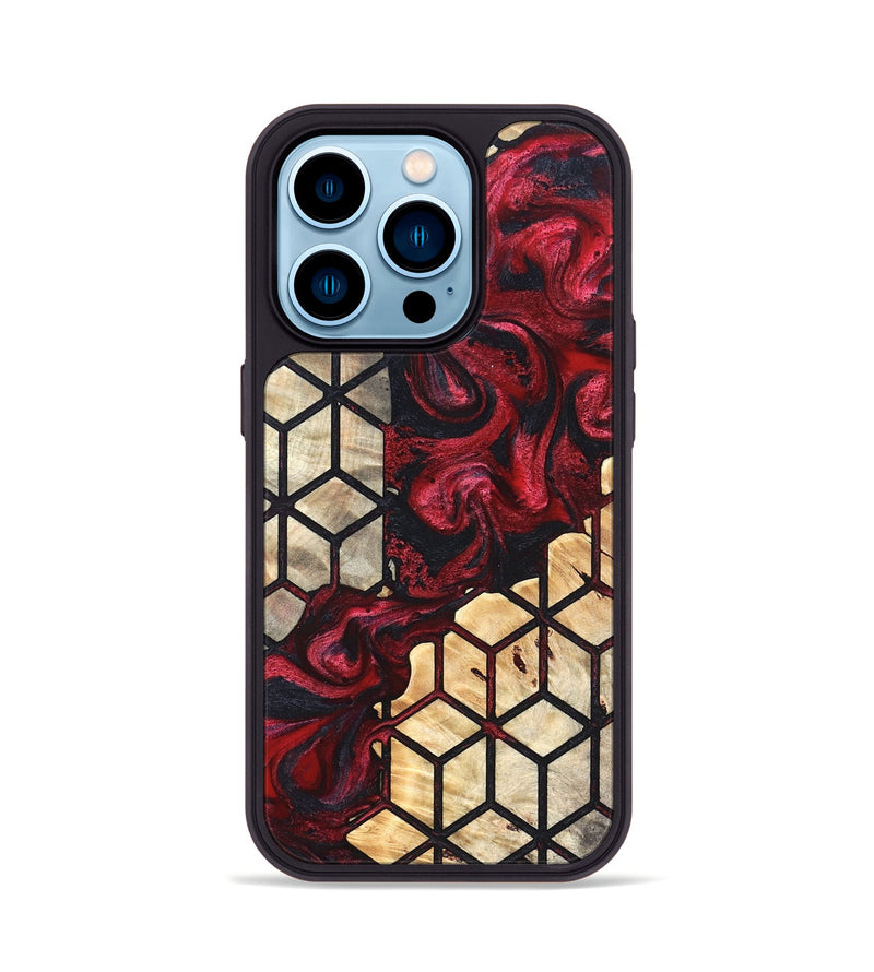 iPhone 14 Pro Wood Phone Case - Davis (Pattern, 823921)