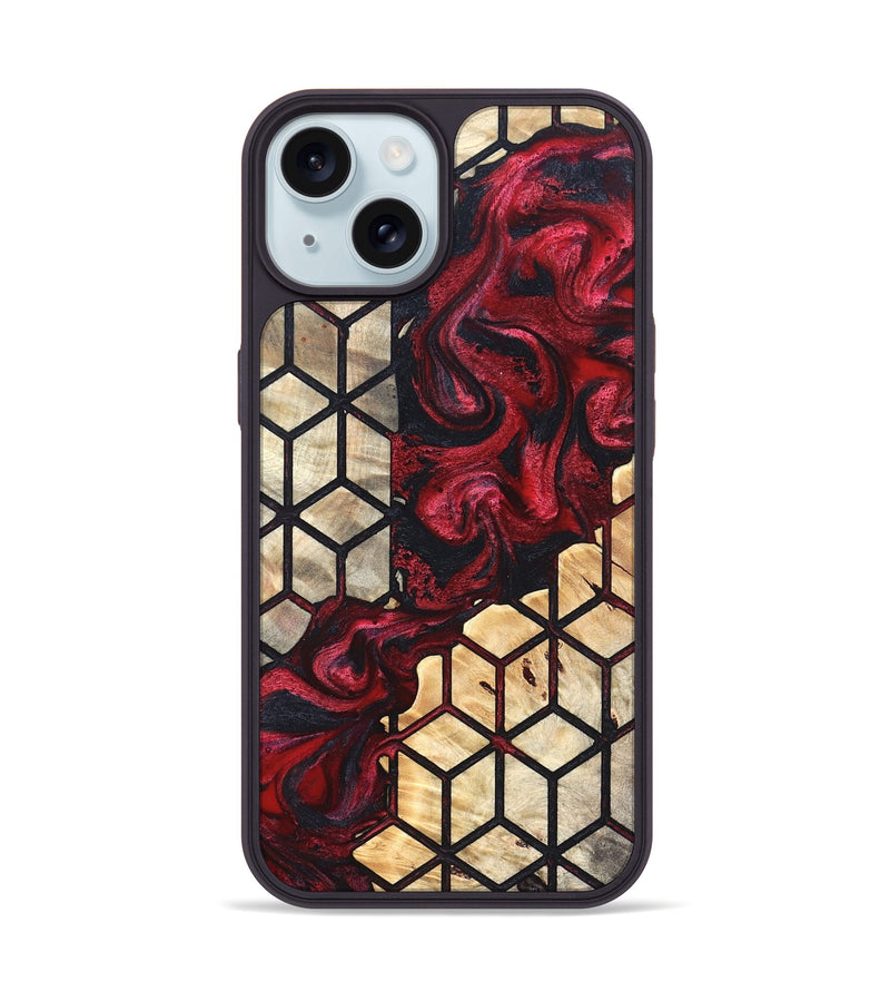 iPhone 15 Wood Phone Case - Davis (Pattern, 823921)