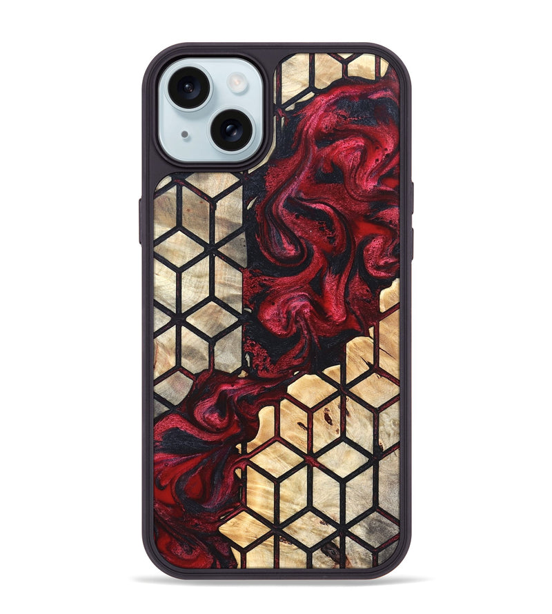 iPhone 15 Plus Wood Phone Case - Davis (Pattern, 823921)