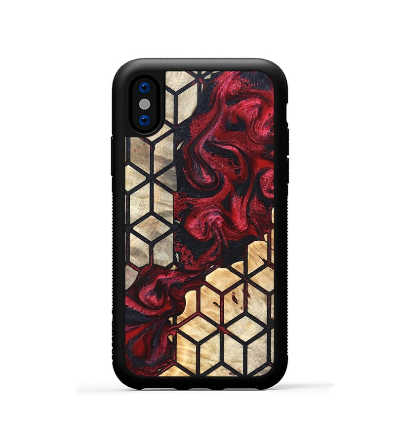 iPhone Xs Wood Phone Case - Davis (Pattern, 823921)