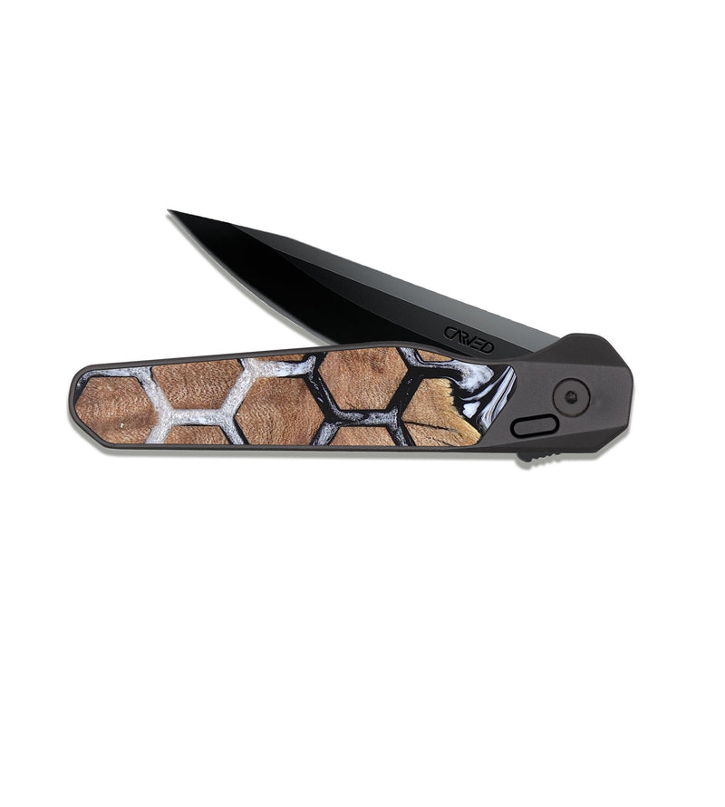 EDC Dark Slate Wood Pocket Knife - Kody (Pattern, 823922)
