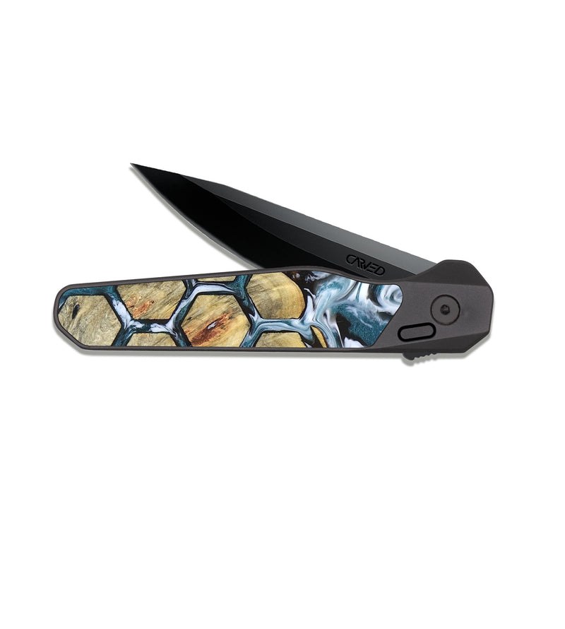 EDC Dark Slate Wood Pocket Knife - Tennie (Pattern, 823924)