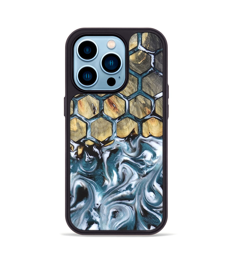 iPhone 14 Pro Wood Phone Case - Tennie (Pattern, 823924)