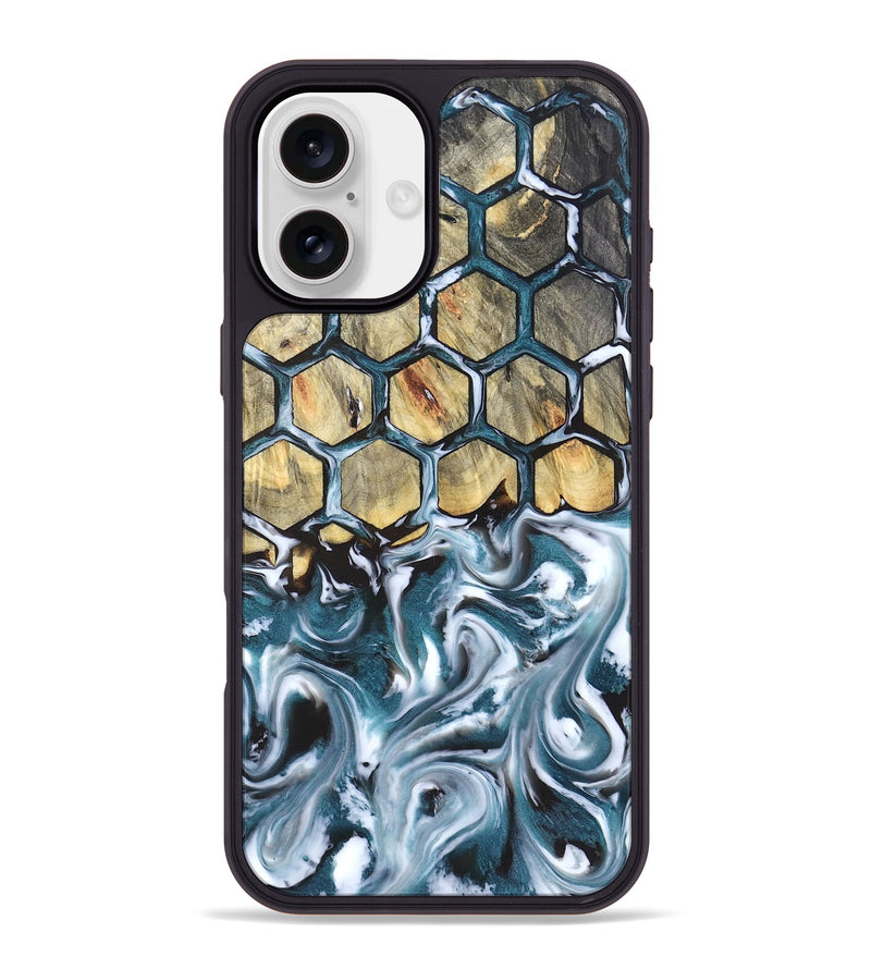 iPhone 16 Plus Wood Phone Case - Tennie (Pattern, 823924)