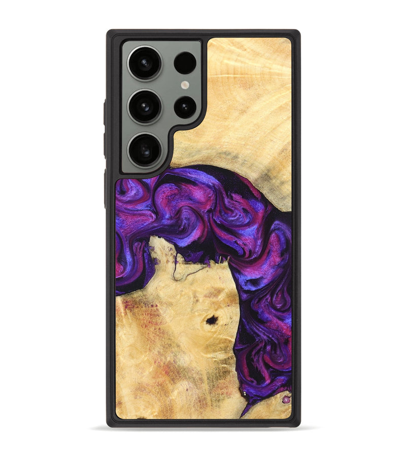Galaxy S23 Ultra Wood Phone Case - Kari (Purple, 823925)