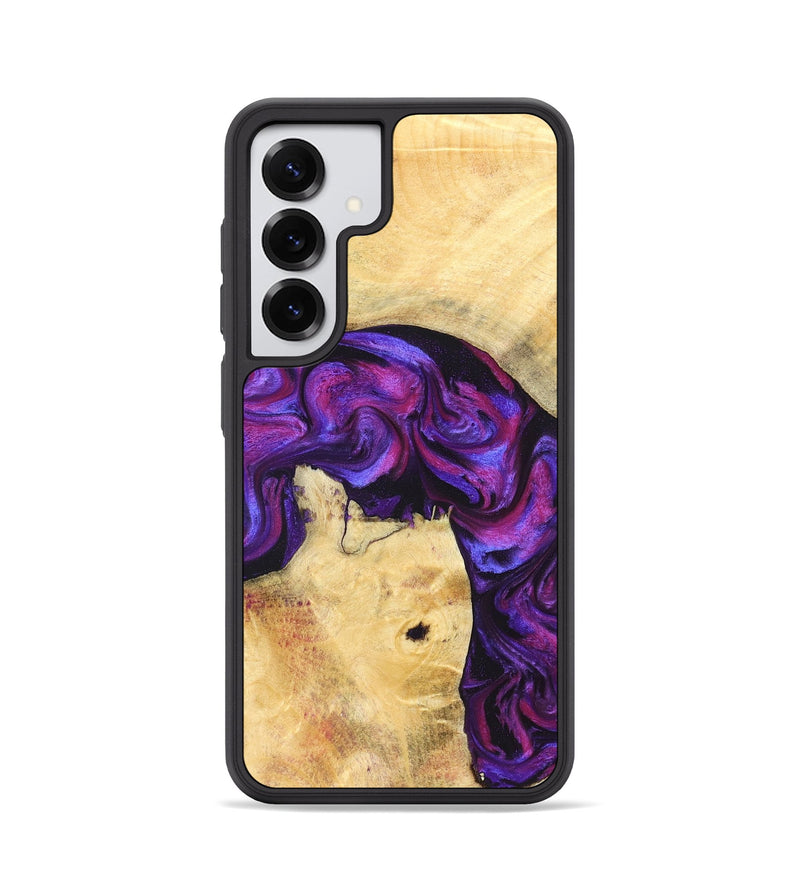 Galaxy S25 Wood Phone Case - Kari (Purple, 823925)