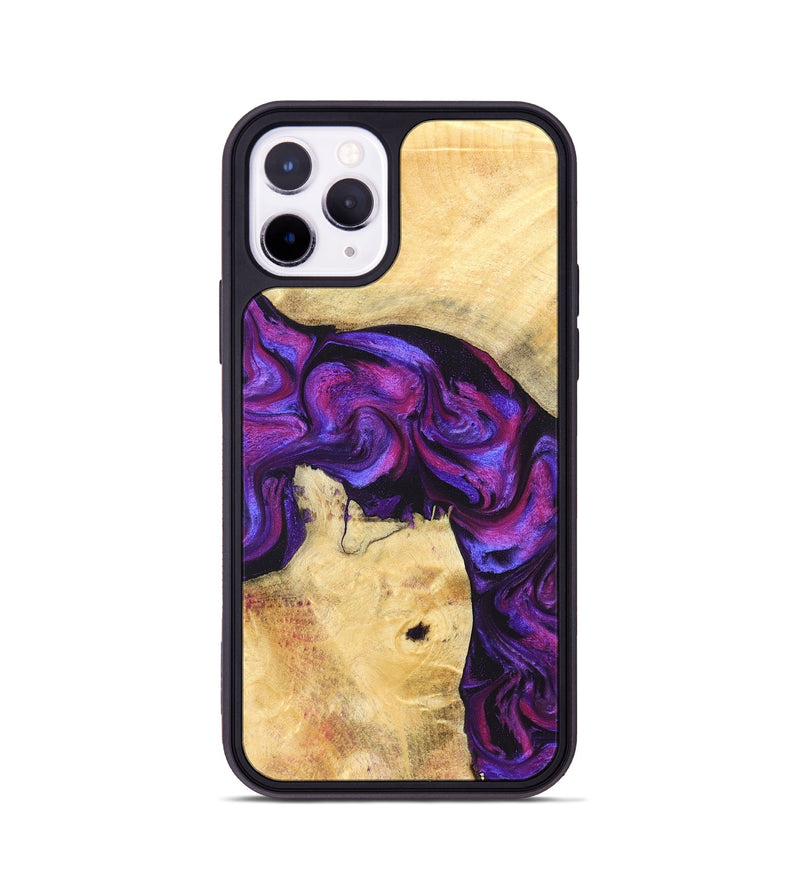 iPhone 11 Pro Wood Phone Case - Kari (Purple, 823925)