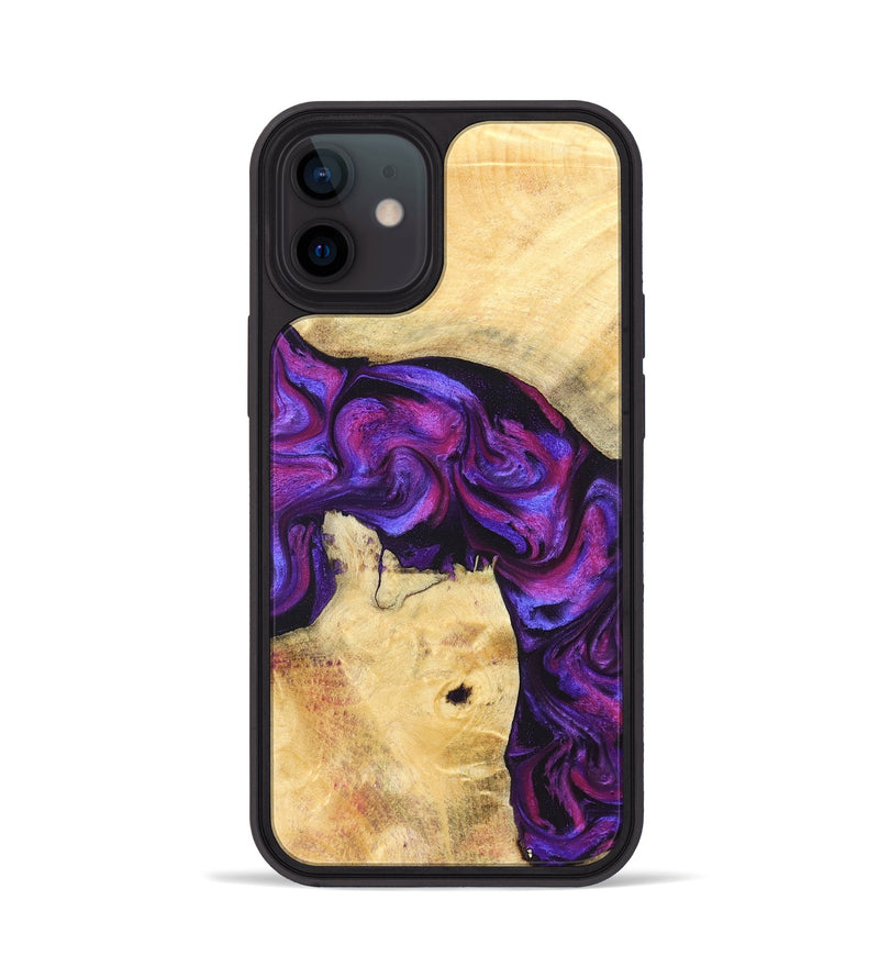 iPhone 12 Wood Phone Case - Kari (Purple, 823925)