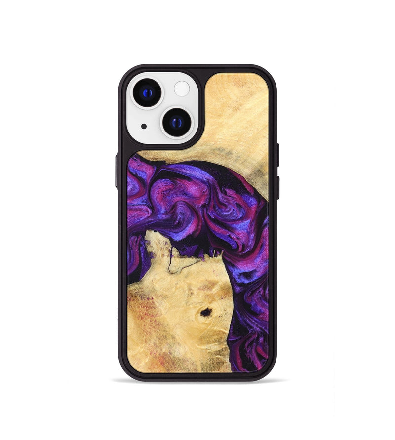 iPhone 13 mini Wood Phone Case - Kari (Purple, 823925)
