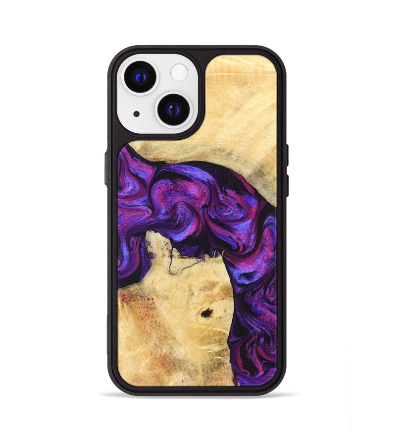 iPhone 13 Wood Phone Case - Kari (Purple, 823925)