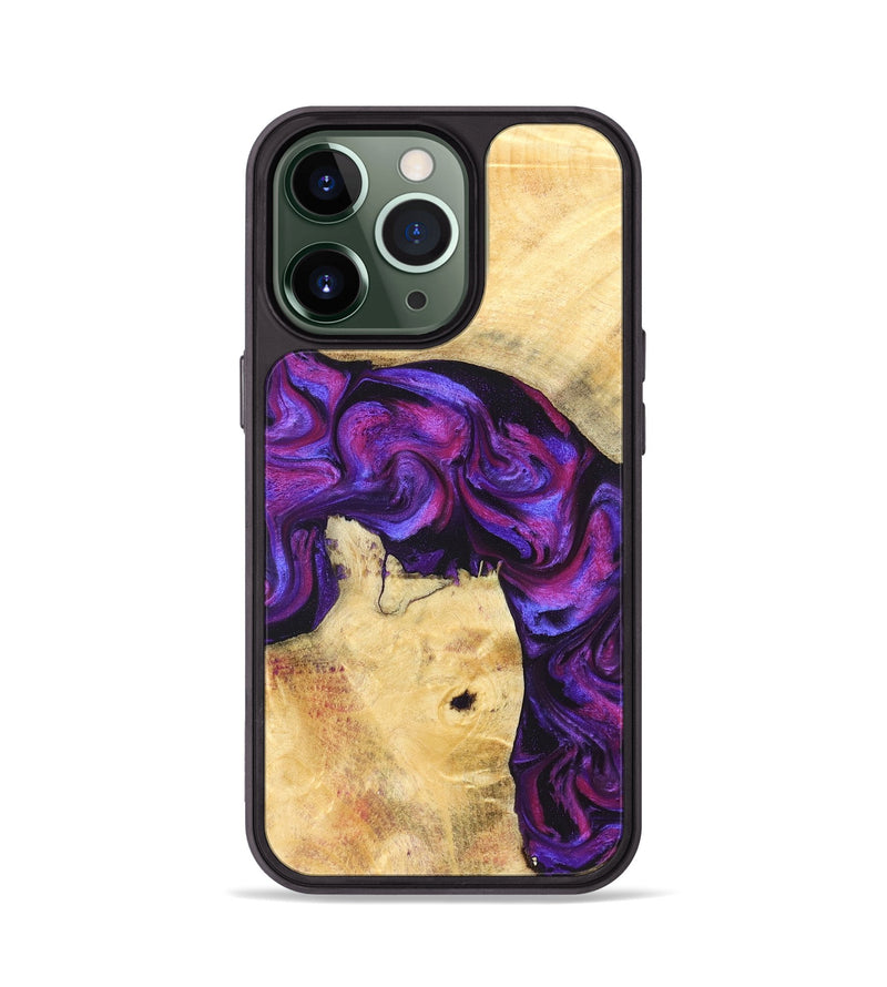 iPhone 13 Pro Wood Phone Case - Kari (Purple, 823925)