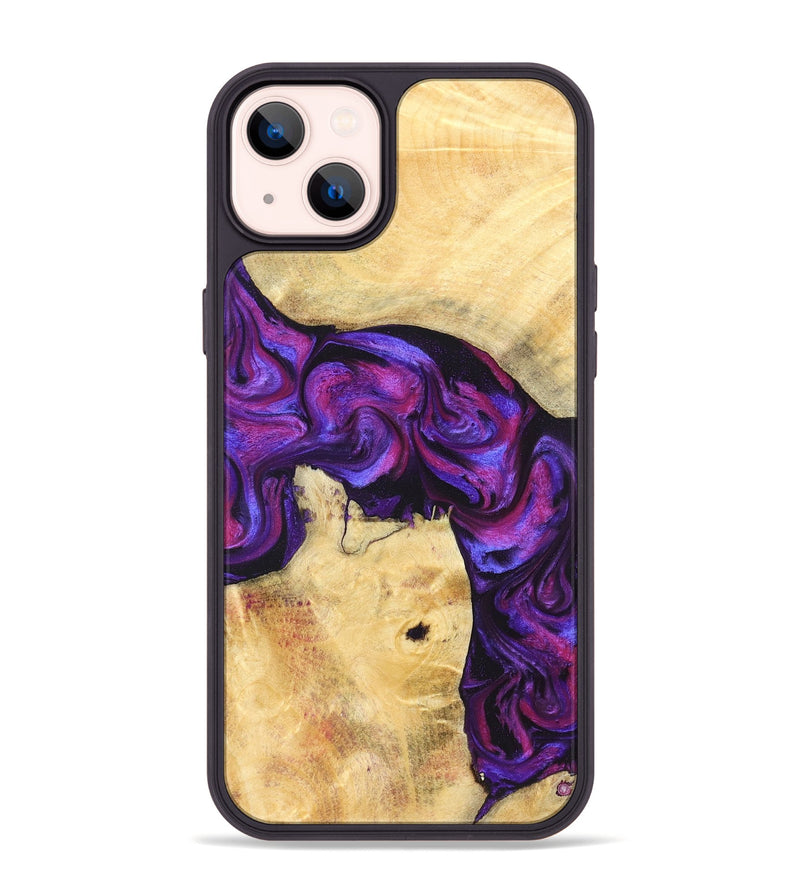 iPhone 14 Plus Wood Phone Case - Kari (Purple, 823925)