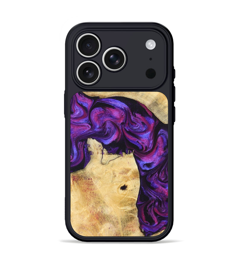 iPhone 17 Pro Wood Phone Case - Kari (Purple, 823925)
