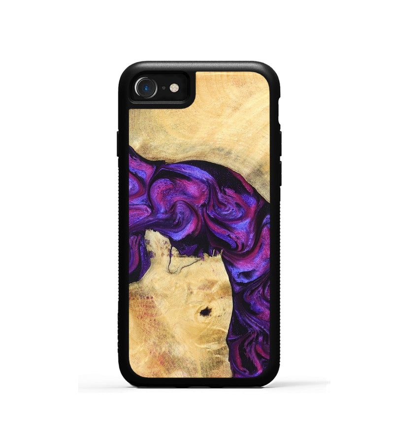 iPhone SE Wood Phone Case - Kari (Purple, 823925)