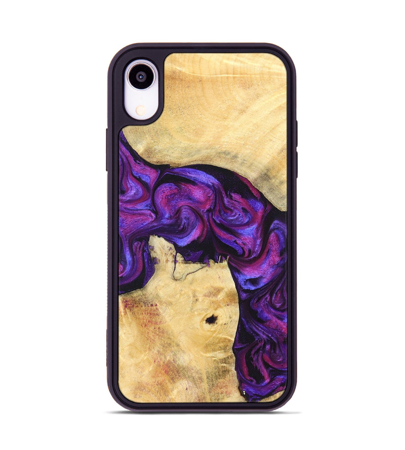 iPhone Xr Wood Phone Case - Kari (Purple, 823925)
