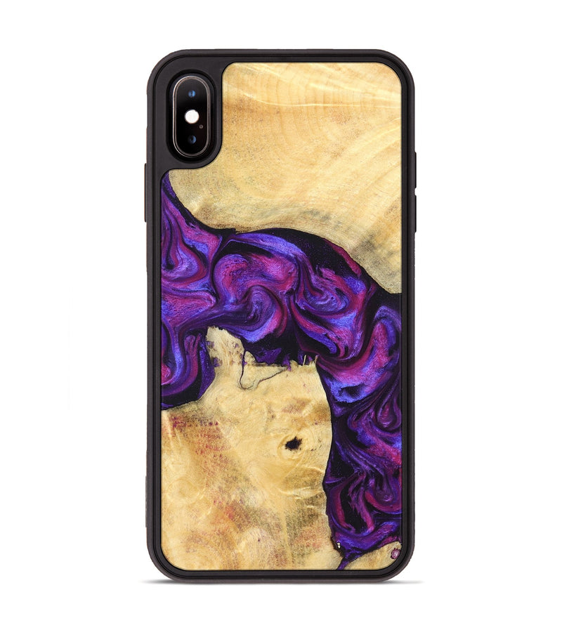 iPhone Xs Max Wood Phone Case - Kari (Purple, 823925)