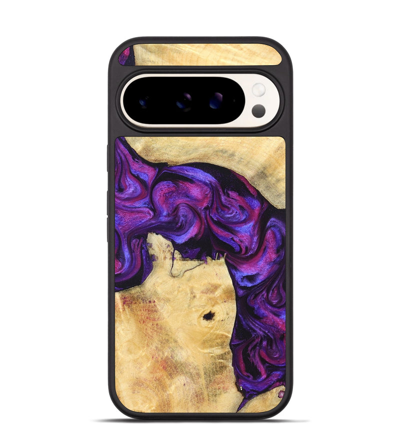 Pixel 9 Pro Wood Phone Case - Kari (Purple, 823925)