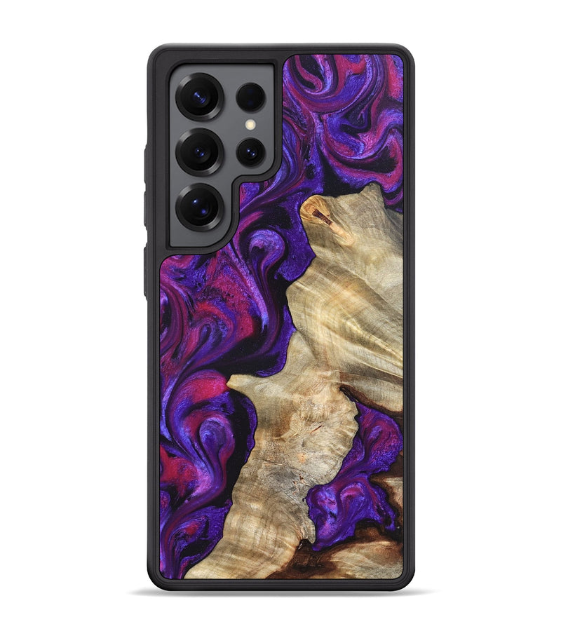 Galaxy S25 Ultra Wood Phone Case - Valery (Purple, 823927)