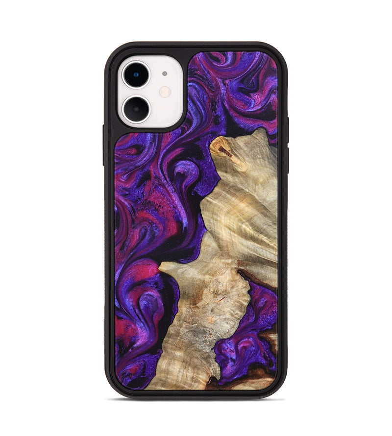 iPhone 11 Wood Phone Case - Valery (Purple, 823927)