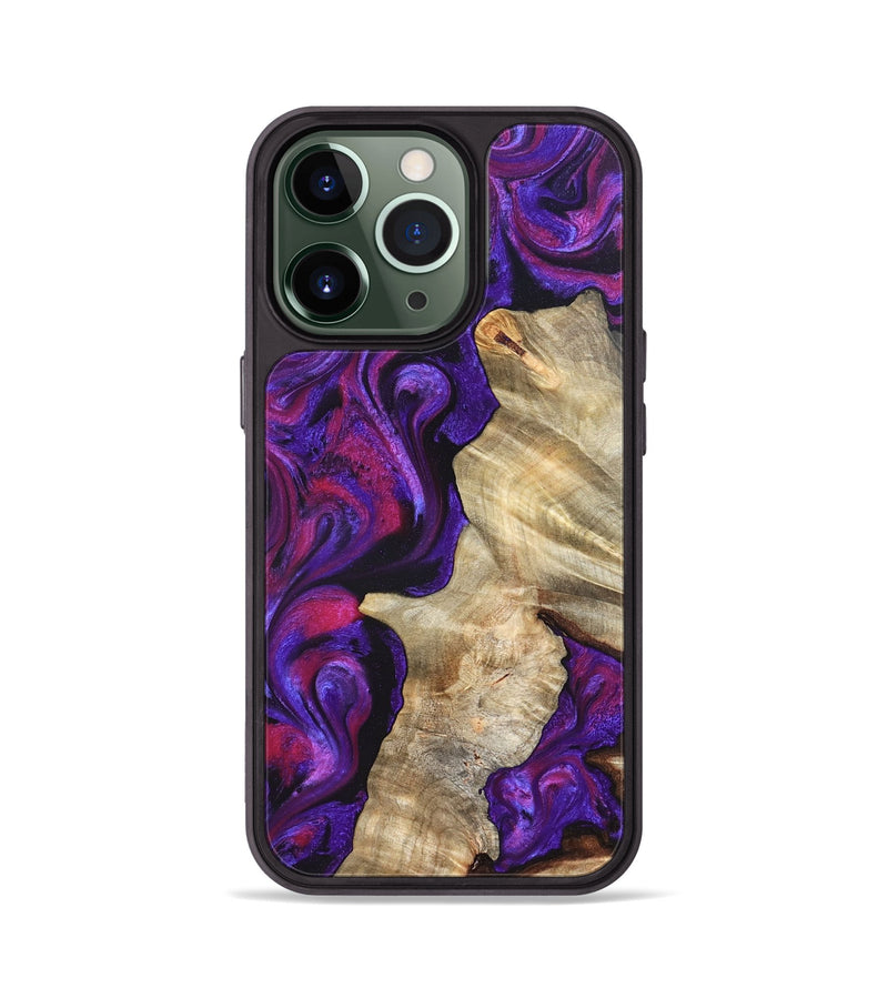 iPhone 13 Pro Wood Phone Case - Valery (Purple, 823927)