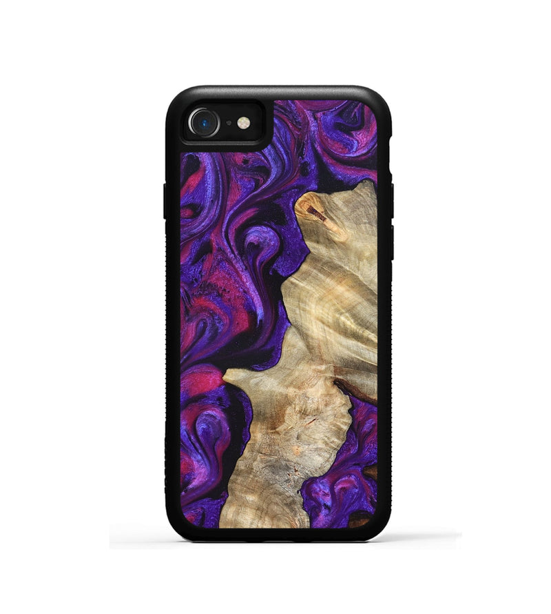 iPhone SE Wood Phone Case - Valery (Purple, 823927)