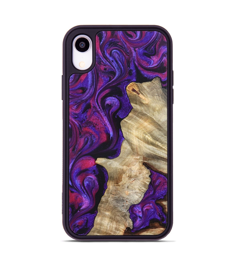iPhone Xr Wood Phone Case - Valery (Purple, 823927)