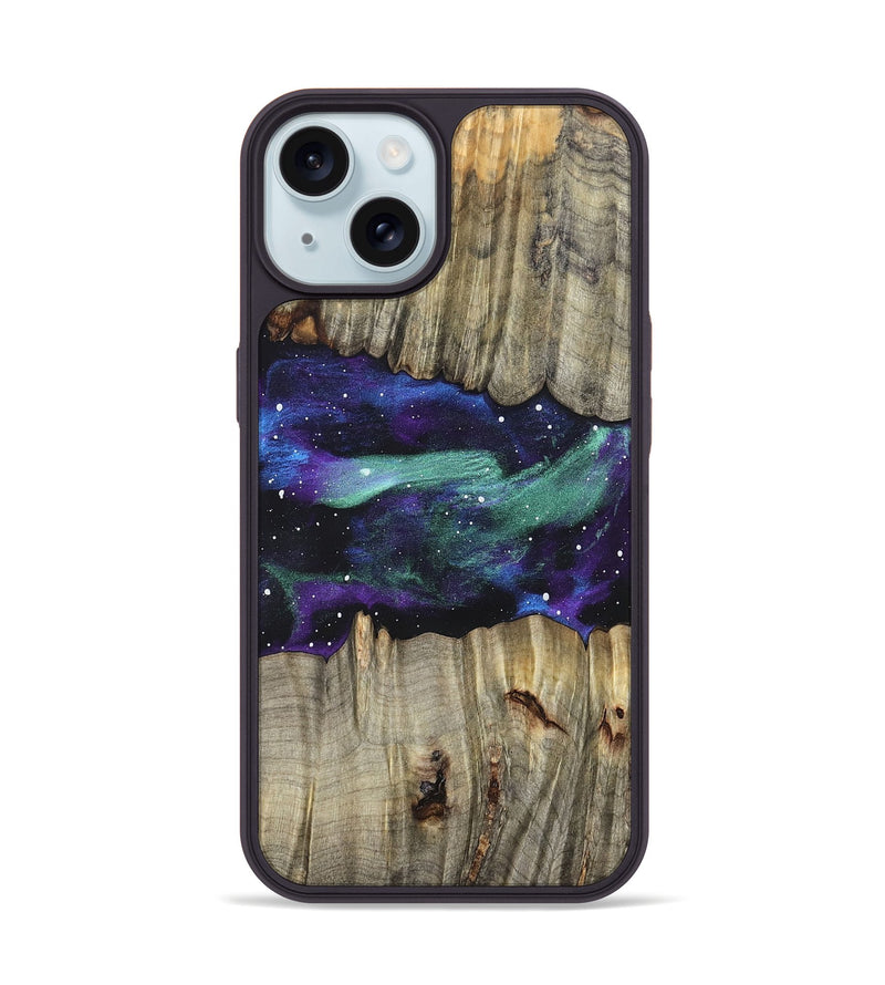 iPhone 15 Wood Phone Case - Amoura (Cosmos, 823936)