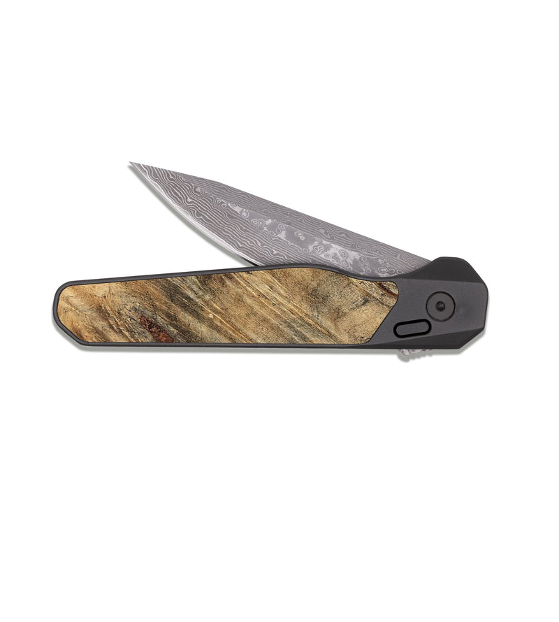 EDC Dark Damascus Wood Pocket Knife - Malani (Cosmos, 823938)