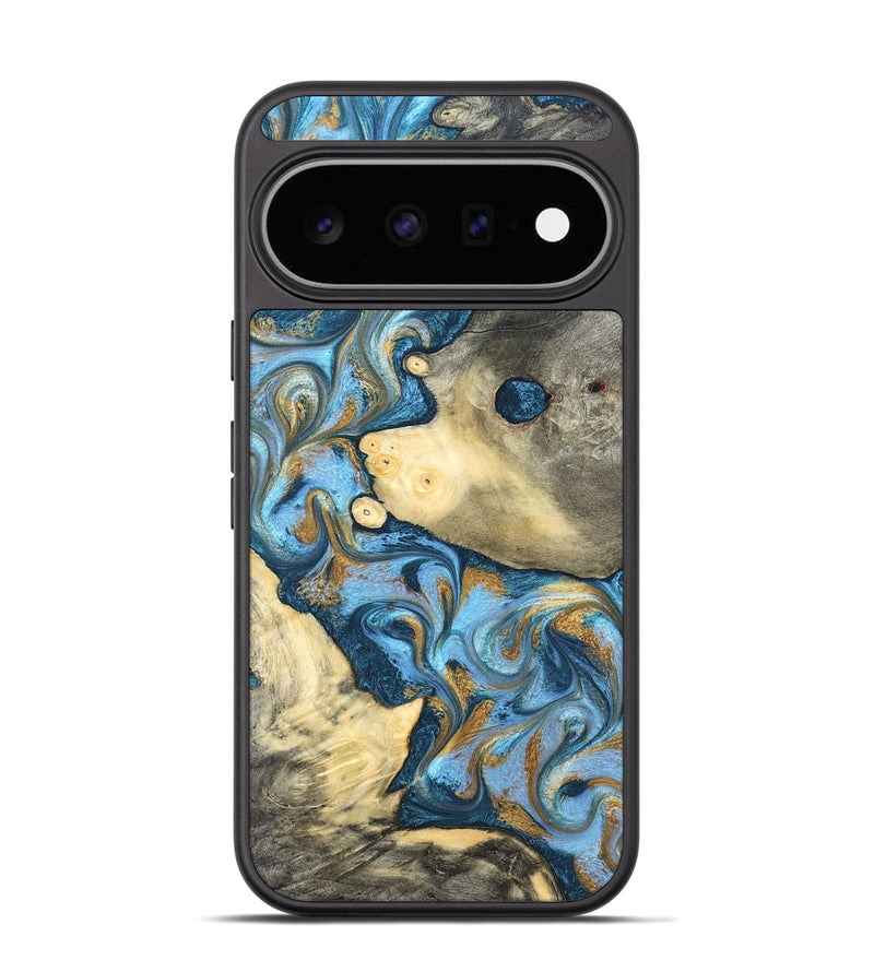 Pixel 11 Wood Phone Case - Jess (Teal & Gold, 823948)