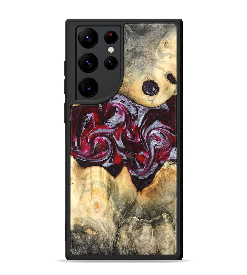 Galaxy S22 Ultra Wood Phone Case - Giada (Red, 823958)