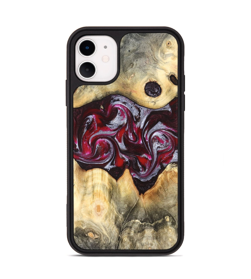 iPhone 11 Wood Phone Case - Giada (Red, 823958)