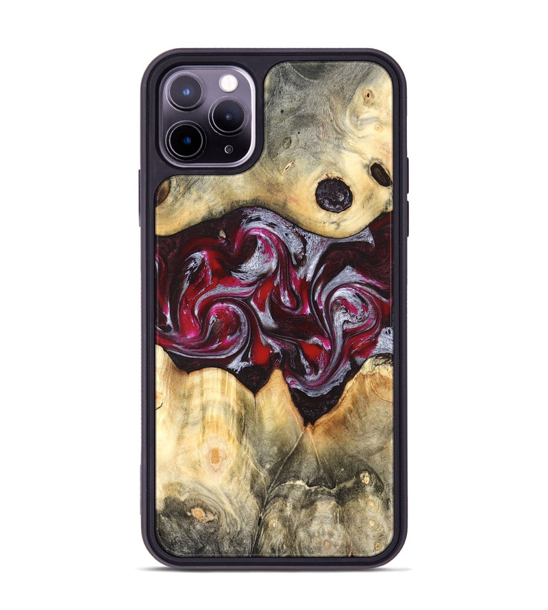 iPhone 11 Pro Max Wood Phone Case - Giada (Red, 823958)