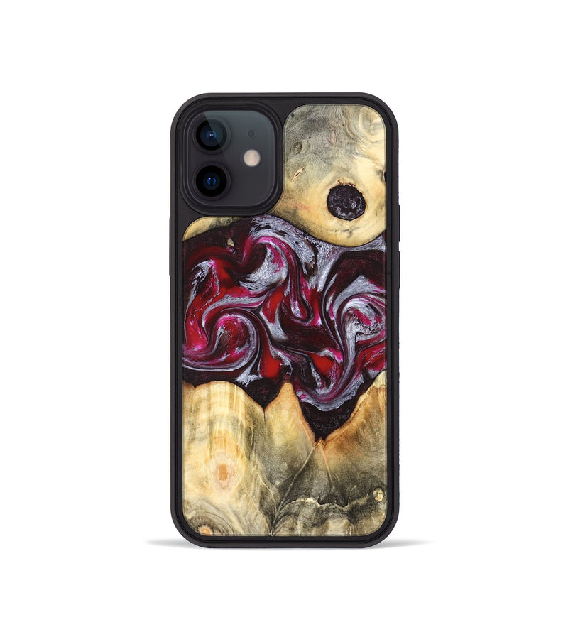 iPhone 12 mini Wood Phone Case - Giada (Red, 823958)