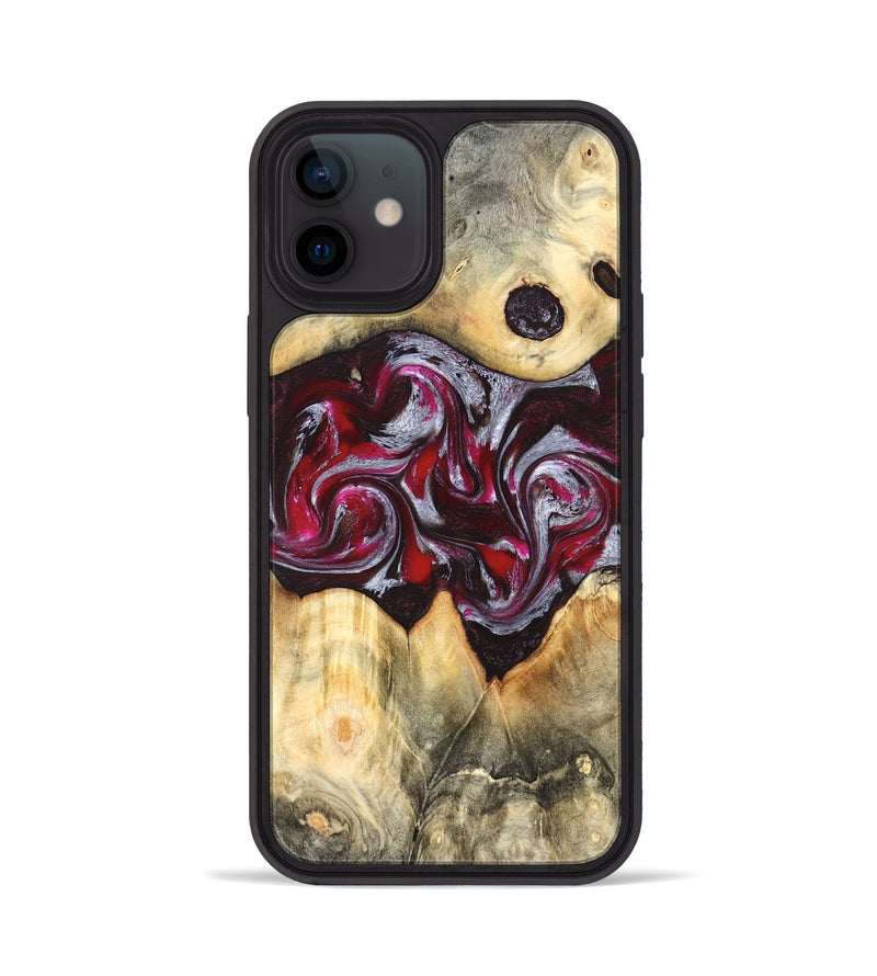 iPhone 12 Wood Phone Case - Giada (Red, 823958)
