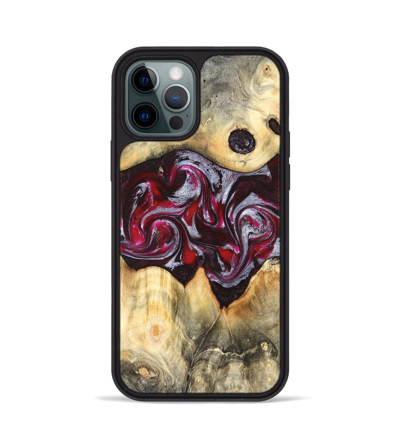 iPhone 12 Pro Wood Phone Case - Giada (Red, 823958)