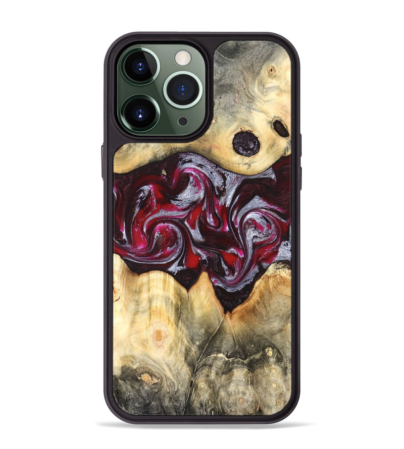 iPhone 13 Pro Max Wood Phone Case - Giada (Red, 823958)