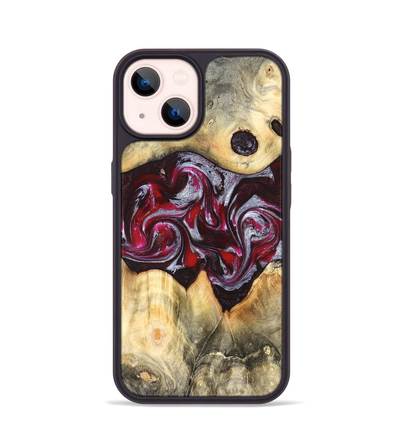 iPhone 14 Wood Phone Case - Giada (Red, 823958)