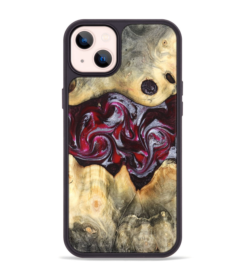 iPhone 14 Plus Wood Phone Case - Giada (Red, 823958)