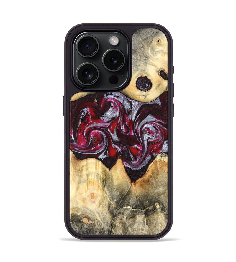 iPhone 15 Pro Wood Phone Case - Giada (Red, 823958)