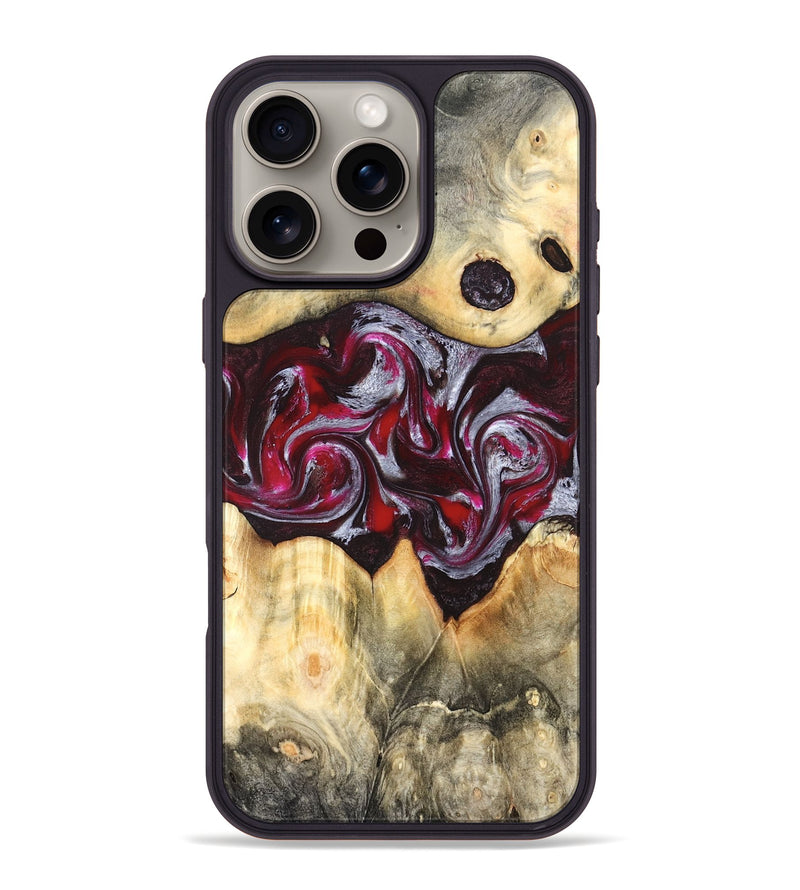 iPhone 16 Pro Max Wood Phone Case - Giada (Red, 823958)