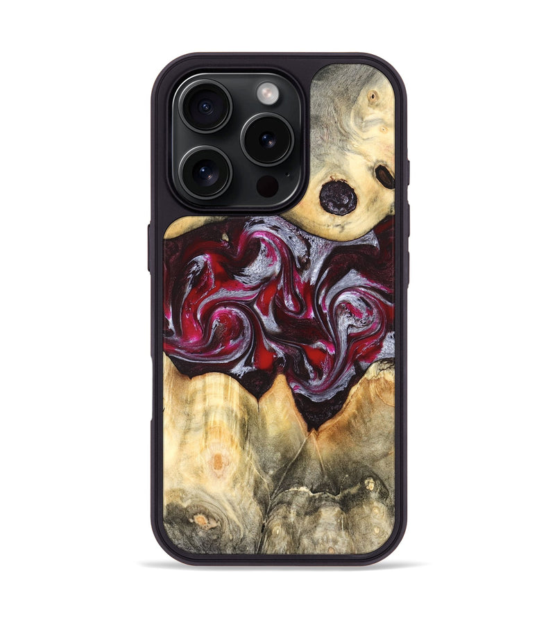 iPhone 16 Pro Wood Phone Case - Giada (Red, 823958)