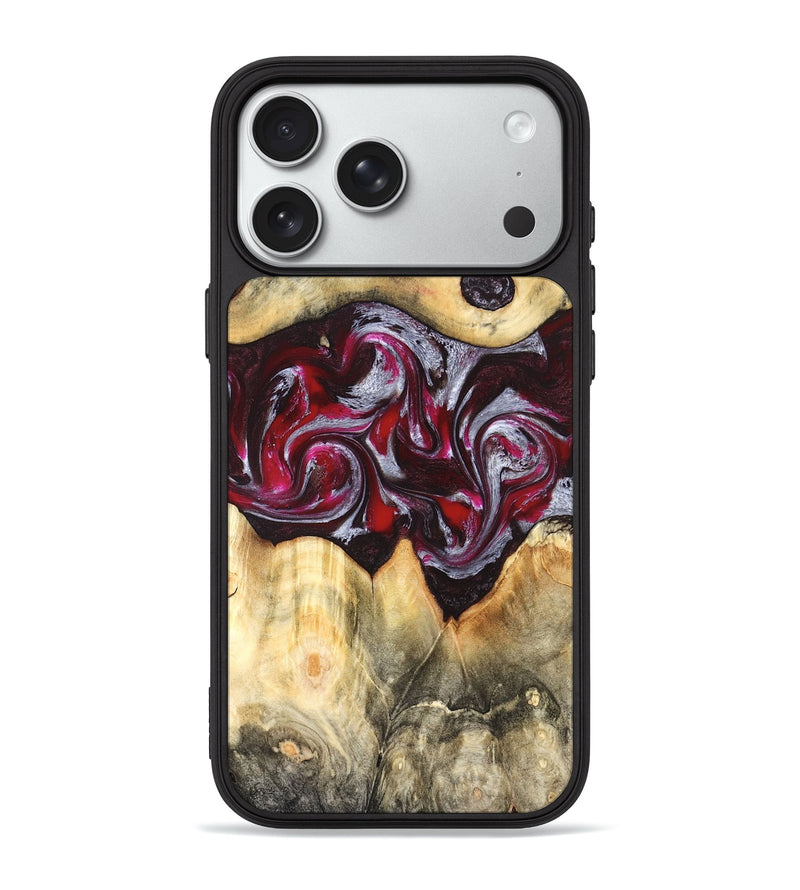 iPhone 18 Pro Max Wood Phone Case - Giada (Red, 823958)