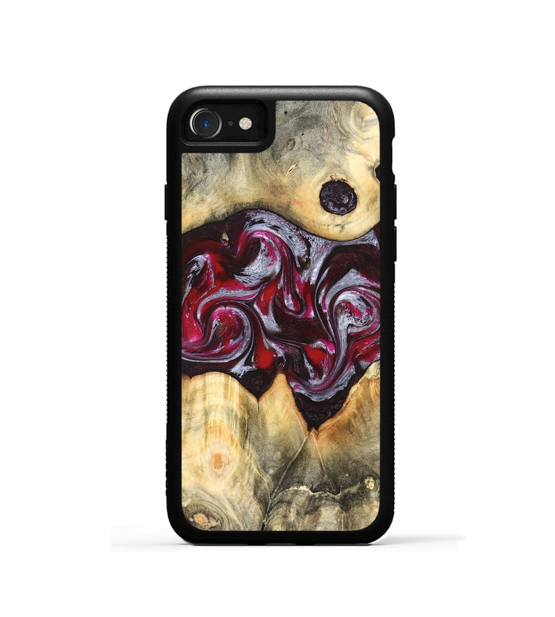 iPhone SE Wood Phone Case - Giada (Red, 823958)