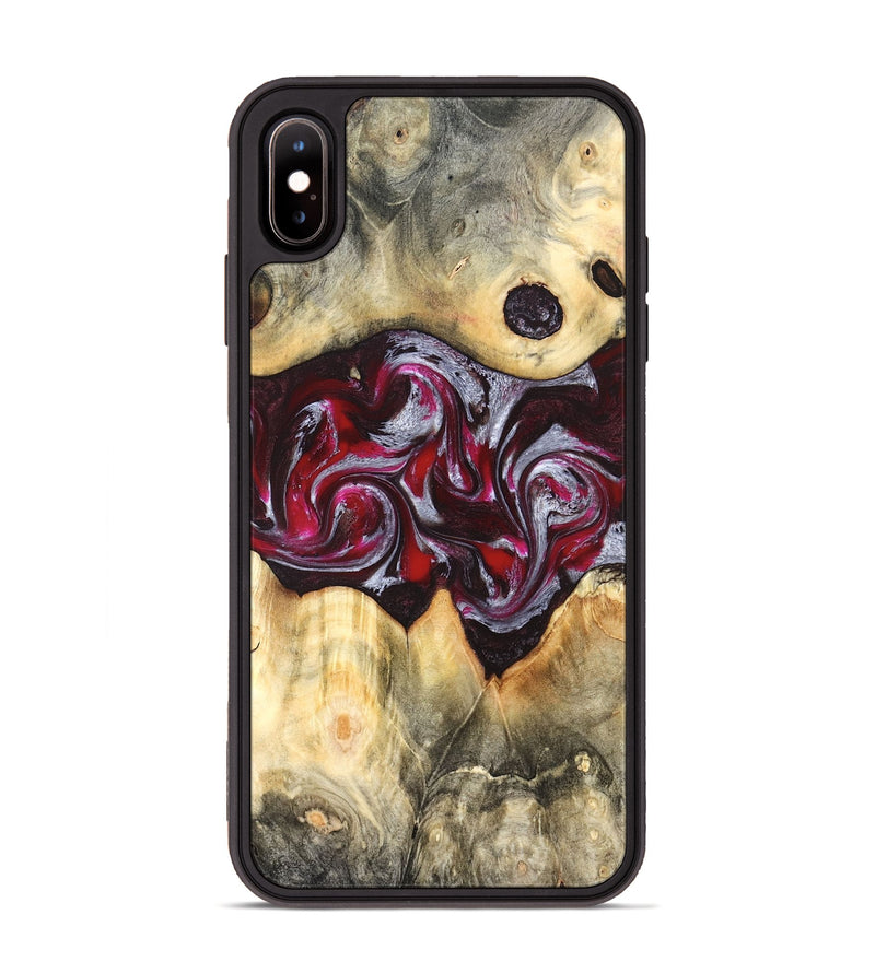 iPhone Xs Max Wood Phone Case - Giada (Red, 823958)