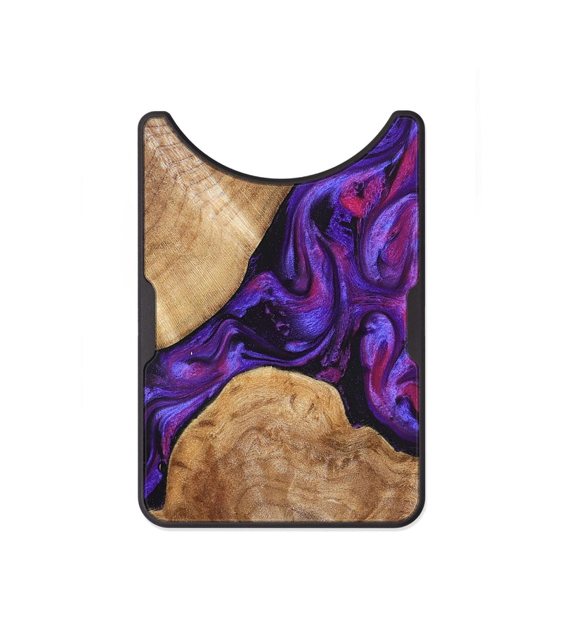 Alloy Wood Wallet - Aleah (Purple, 823962)