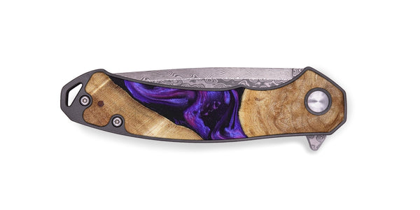 EDC Wood Pocket Knife - Aleah (Purple, 823962)