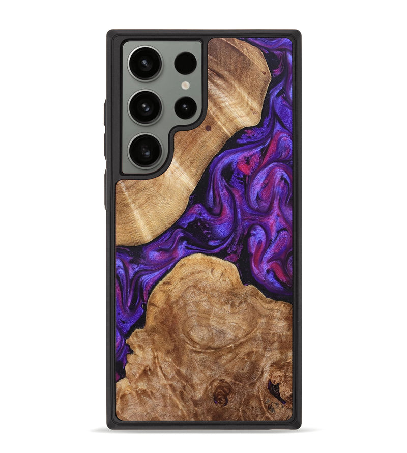 Galaxy S23 Ultra Wood Phone Case - Aleah (Purple, 823962)