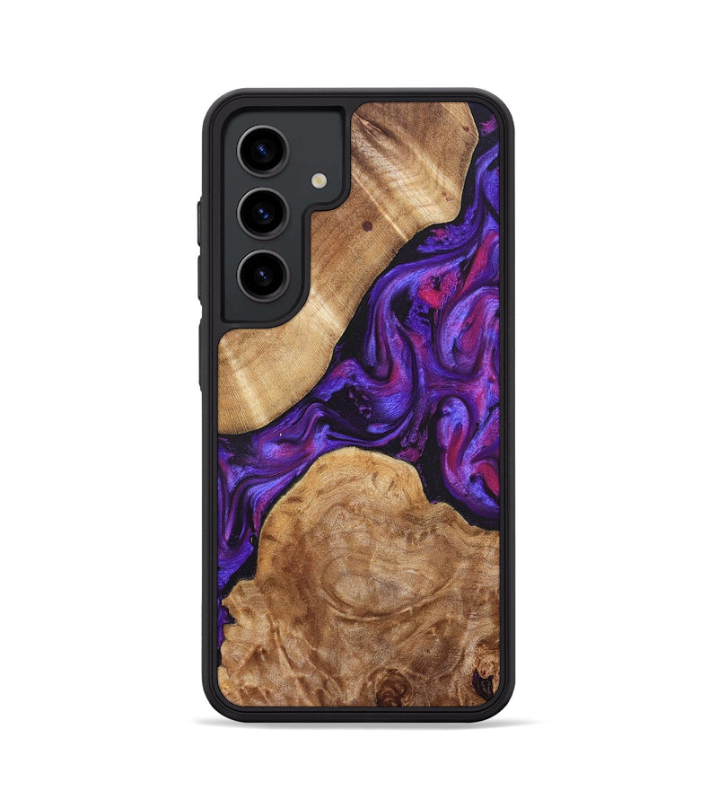 Galaxy S24 Wood Phone Case - Aleah (Purple, 823962)
