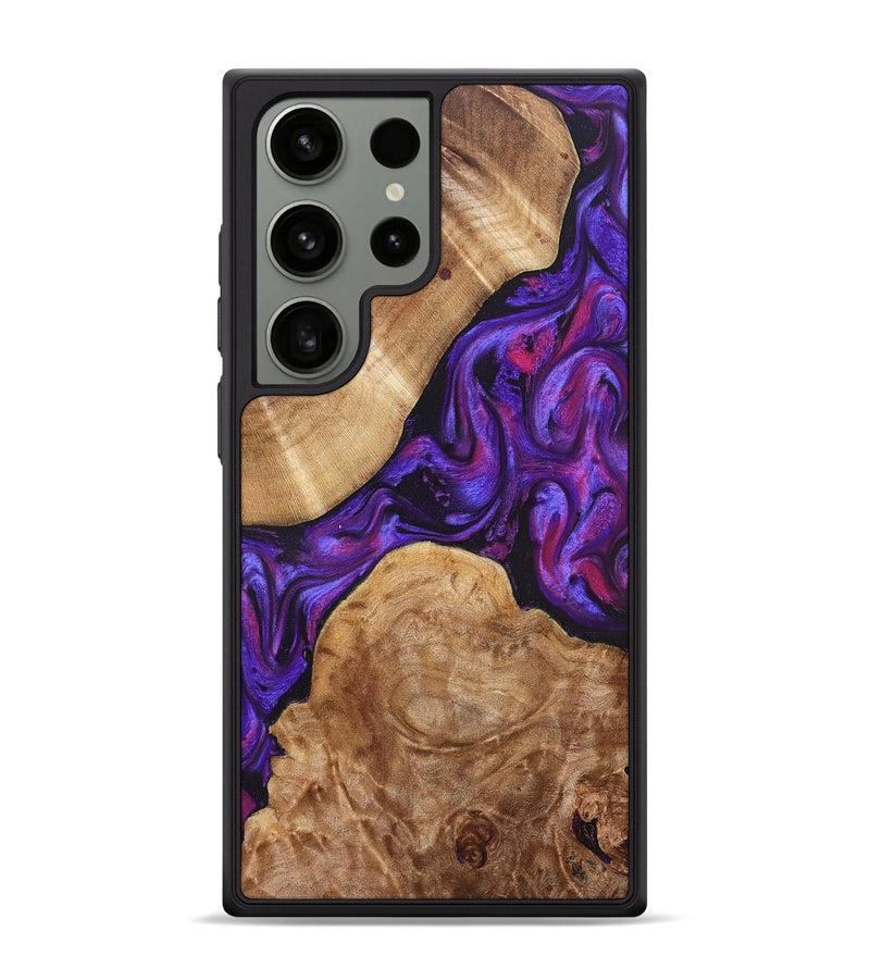 Galaxy S24 Ultra Wood Phone Case - Aleah (Purple, 823962)