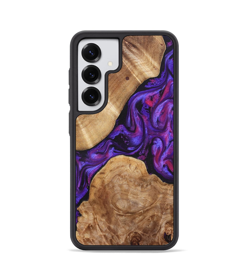 Galaxy S25 Wood Phone Case - Aleah (Purple, 823962)